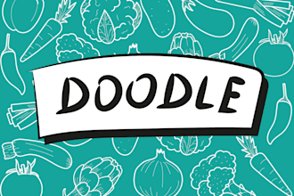 do a cute doodle pattern