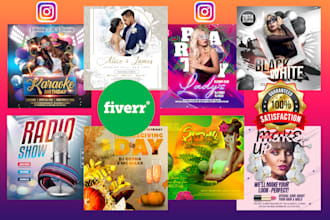 design unique and modern instagram post design