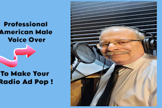 make your radio ad pop with a professional voice over