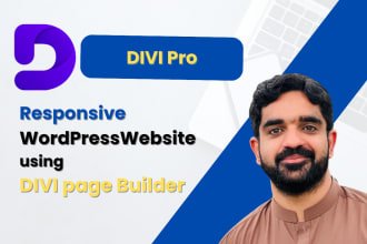 do wordpress divi theme for business or personal website with unique design