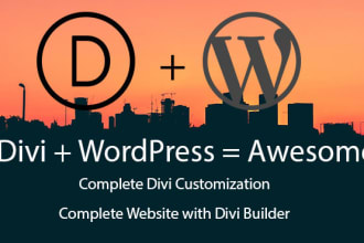 design wordpress website using divi theme with onpage SEO