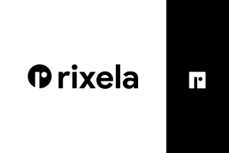 create black and white flat minimalist logo design