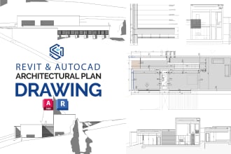 make architectural drawings on autocad or revit