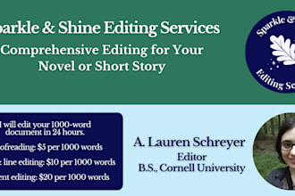 edit your novel or short story