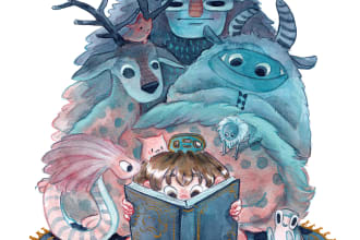 create a beautifull watercolor children book illustration
