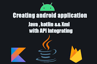 do your android native app with java, kotlin and firebase