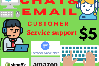 do customer ecommerce support via email and live chat
