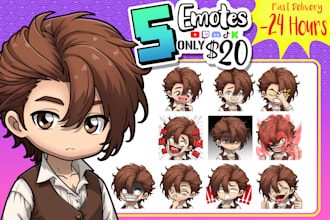 create custom twitch emotes, discord emojis, youtube, tiktok and kick