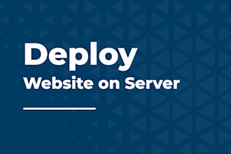 deploy and configure your website on AWS, digital ocean or vps server