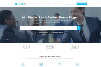 develop a job portal website in wordpress