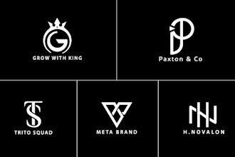 design initial letters logo within 24 hours