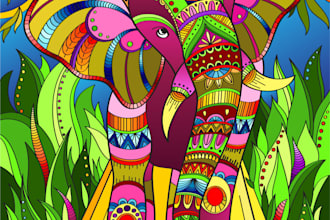 create unique designs for coloring books for you
