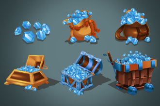 create item, background, character for games