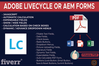 create fillable PDF forms in adobe experience manager forms