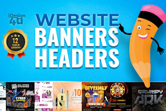 create an awesome banner design or banner ads for your website