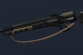 create 3d game art modeling weapons and props for unity and unreal