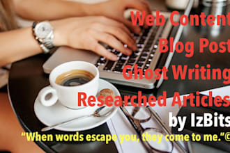 be your blogger, writer, ghostwriter