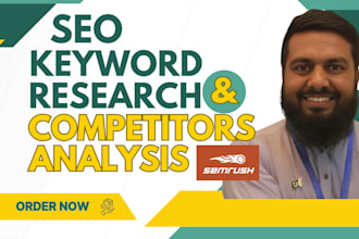 do indepth SEO competitor analysis in 24 hrs using  semrush tool