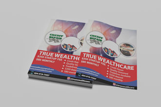design eye catching flyer, poster or brochures