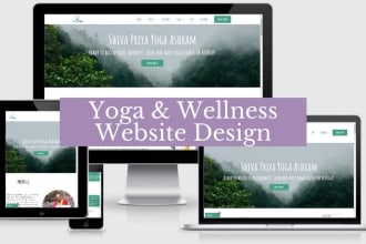 design your yoga or wellness website