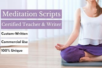 write a custom guided meditation script