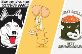 create amazing cartoon or mascot character illustration
