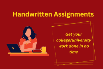 do your handwritten assignment work