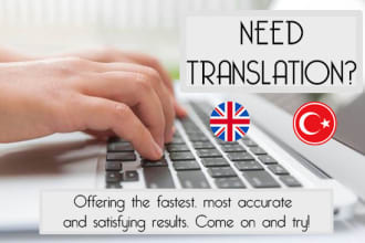 translate from turkish to english and vice versa as a certified translator