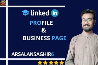 create your linkedin profile and business page