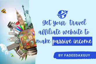 build travel affiliate website to make passive income