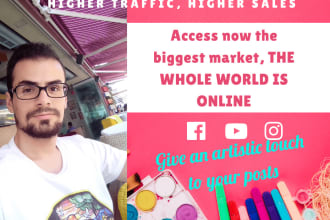 be your social media manager and content designer or creator