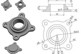 2d isometric drawing and 3d modeling using autocad in minimum charges