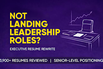 upgrade your senior, director, vp, or executive resume