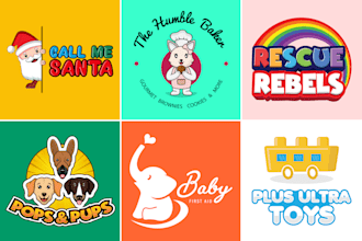 design colorful, playful, childcare, school, daycare, education or business logo
