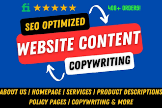 be your seo website content writer for website copy