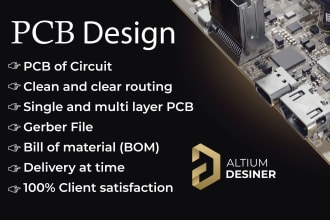 do professional pcb design or circuit layout