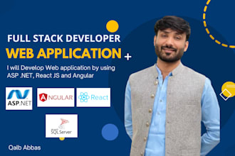be your full stack developer in asp dotnet, react and angular to develop website