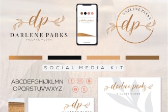 design a signature logo and social media kit and branding