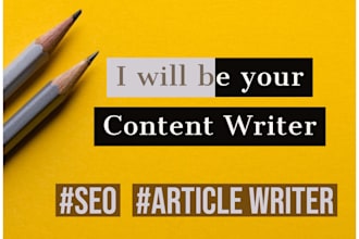 write web content, news articles, blogs and descriptions