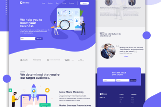 design photoshop web template or PSD website