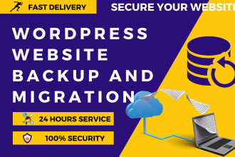 migrate wordpress website, backup, security, clone, transfer
