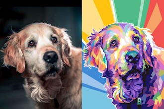 draw your pet into wpap style