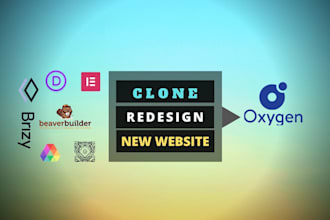 design wordpress website with oxygen builder