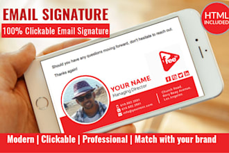 create HTML email signature outlook signature mail signature