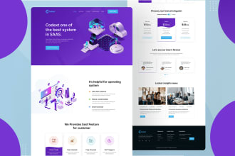 design photoshop and figma website templates