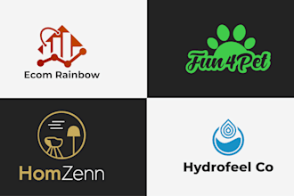design logo for amazon, etsy, ebay, shopify, ecommerce store