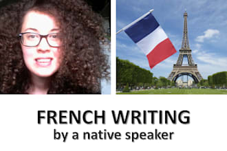 write your text in french
