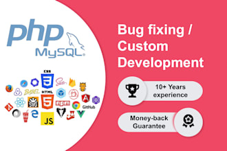 solve any php, html, css, jquery, mysql, wordpress, database, problem quickly