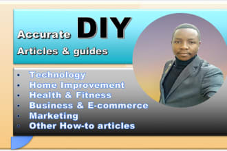 write precise user guides, manual, ebooks, how to, DIY or informational articles