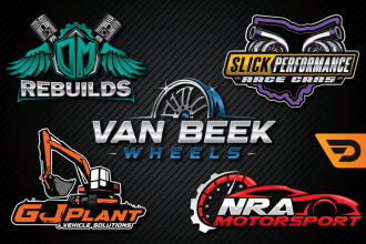 design automotive, auto repair, car wash, car rental logo